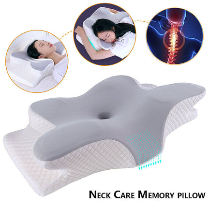 Orthopedic Memory Foam Pillow for Neck Head Shoulder & Back Pain Relief Support