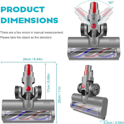 Multi-Angle Rotation Motor Head Powerful Suction for Dyson V7 V8 V10 V11 V15