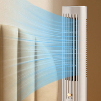 Portable Cooling Ace with 3 Speeds Air Conditioner Fans Tower Fan Desk Quiet White