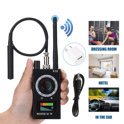 K18 RF Signal detector Anti-spy Detector Camera GSM Audio Bug Finder GPS Scanner