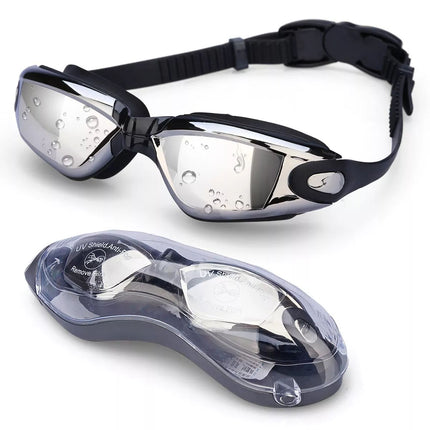 Unisex Adult Swimming Goggles Anti Fog UV Protection Swim Glasses with Case 1PCS