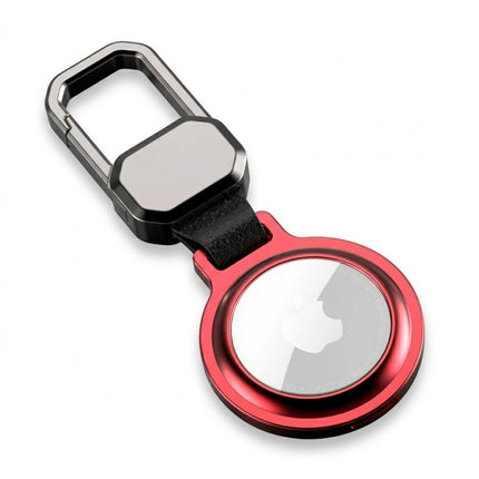For Apple AirTag Heavy Duty Metal Case Air Tag Shell Shockproof Cover Red