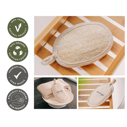 6PK Exfoliating Loofah Pad Sponge Body Skin Bath Shower Brush Luffa Scrubber