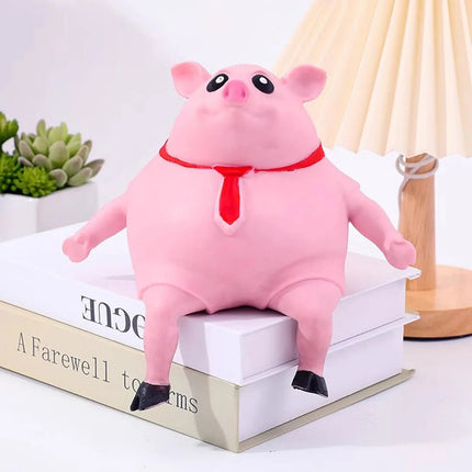 Decompress and Stretch Stress Pig Squeeze Piggy Stress Relief Funny Animals Toy