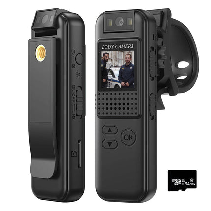 1080P Body Camera Led Night Vison Camcorder Cam Video Recorder with Back Clip
