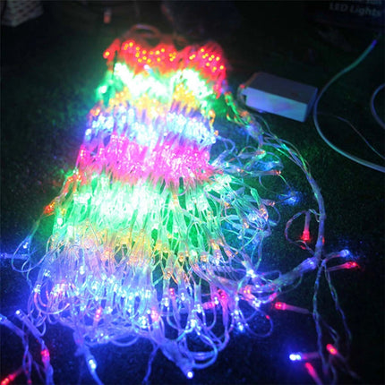 1PC With 3 Peacock LED Peacock Net Mesh LED Fairy String Lights Party Outdoor Curtain Light