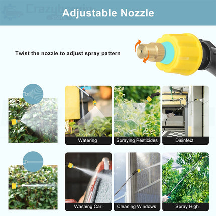 USB Powered Electric Pressure Sprayer 5L Backpack with Adjustable Rod