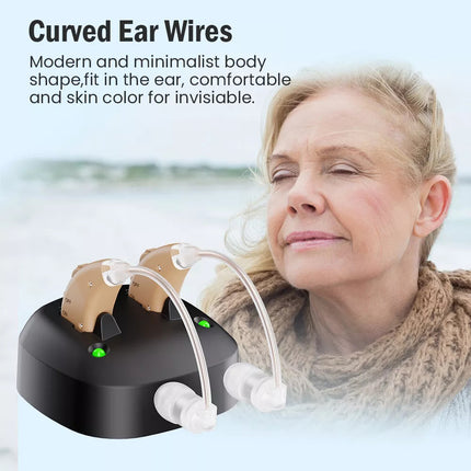 Rechargeable Hearing Aids BTE Ear Aids Hearing Amplifier