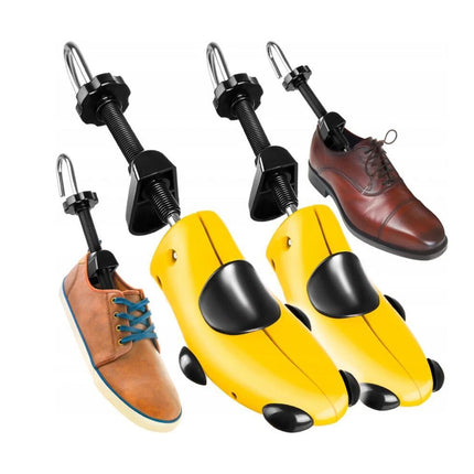 2-way Wooden Adjustable Shoe Stretcher for Men Women shoe sizes 40-47 2 Pair
