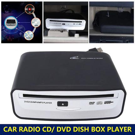 Portable Black External USB 2.0 Interface Car Radio CD/DVD Dish Box Player Cable