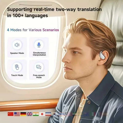 Smart Translation Earbuds 144 Languages AI Instant Translate Bluetooth Headphone
