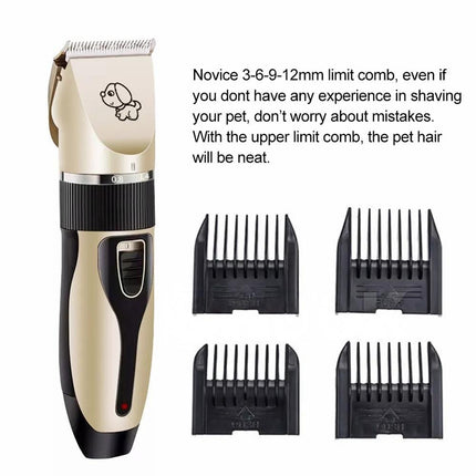 Cat Dog Pet Electric Clippers Hair Clipper Grooming Trimmer Shaver Cordless Kit