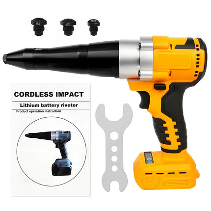 For DeWalt 18V/20V Battery Brushless Electric Rivet Gun Cordless Rivet Gun Nuts