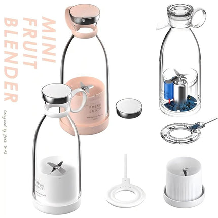 Portable Rechargeable Electric Juicer Blender Fruit Mixer Shaker Maker Bottle