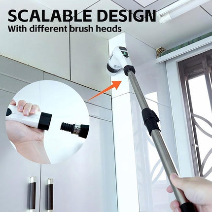 11 In 1 Electric Spin Scrubber Turbo Scrub Cleaning Brush Cordless Rechargeable