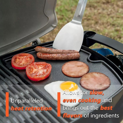 BBQ HALF GRIDDLE PLATE for Weber Q Series Q200, Q220, Q2000, Q2200 6559