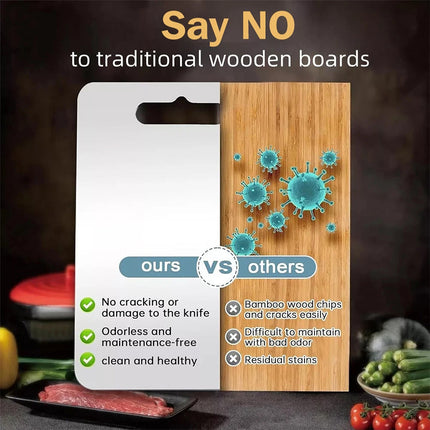 3 Pack Titanium Cutting Board 100% Pure Titanium Chopping Board Set for Kitchen