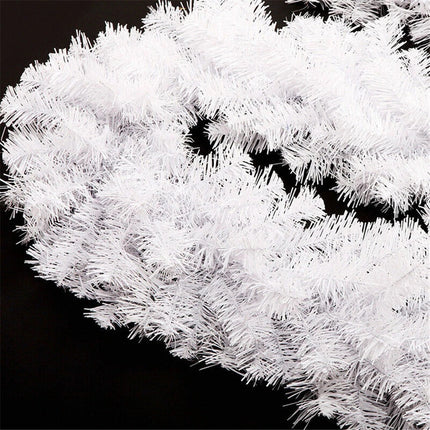 2.7M Christmas Garland with Lights LED Stairs Fireplace Xmas Tree Rattan Wreath