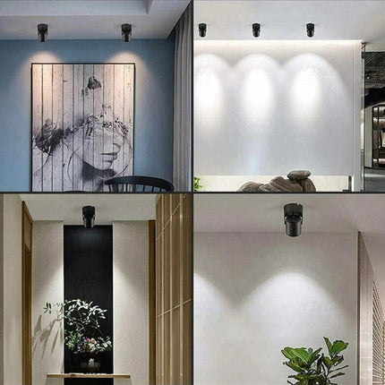 2X LED Swivel Reading Light 12V Campervan Caravan Boat Interior Wall Spot Lamp
