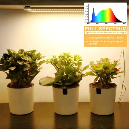 LED Grow Light Tube Strip Full Spectrum Lamp For Indoor Plant Flower Veg Growing