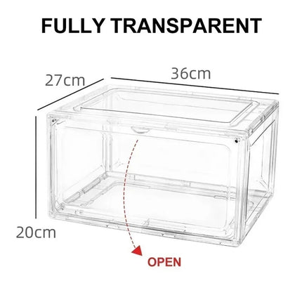 Premium Sneaker Acrylic Shoe Box Organiser Dustproof Storage Display Transparent