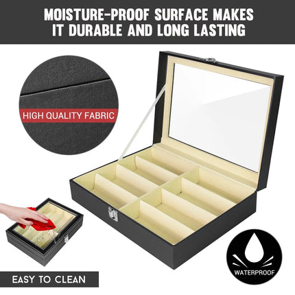8 Grids Sunglasses Display Case Glasses Eyeglasses Organizer Holder Storage Box