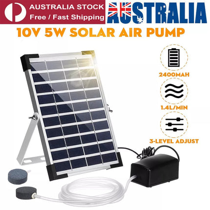 1pcs Outdoor Solar Oxygenator Aquarium Pond Fish Tank Aerator Air Pump Oxygen Stone