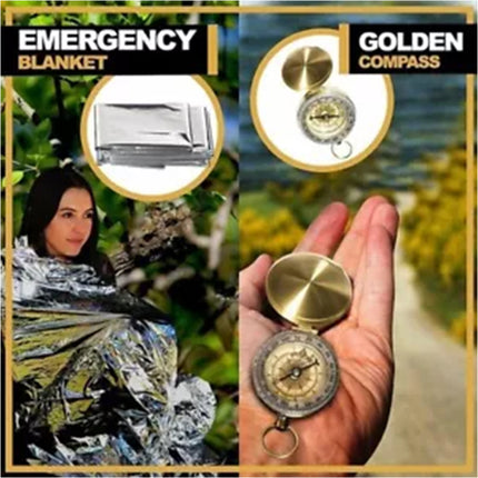40pcs Emergency Survival Equipment Kit Sports Tactical Hiking Camping SOS Tool