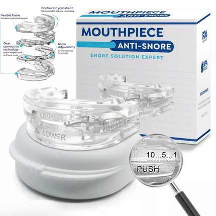 Anti Snore Mouthpiece Sleep Aids Mouth Guards Stop Snoring Adjustable Bruxisms