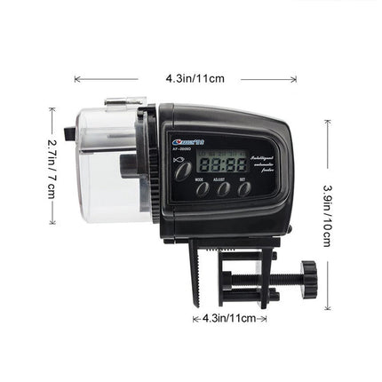 Automatic Aquarium Tank Feeding Timer Digital LCD Auto Fish Food Feeder