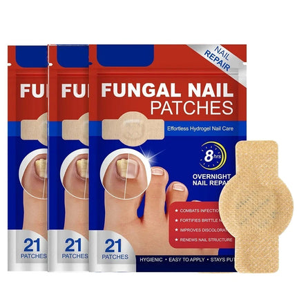 63Pcs Toenail Antiseptic Patch Long Lasting Breathable Fungal Nail Patches