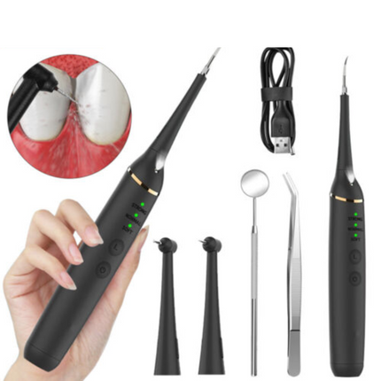 Ultrasonic Tooth Cleaner Electric Dental Scaler Calculus Remove USB Rechargeable