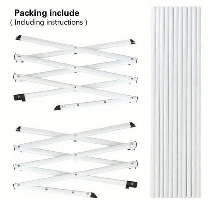 3 Tiers Foldable Garment Hanger Clothes Airer Drying Rack Laundry Support Horse
