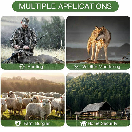 2 Pack Mini Trail Camera 24MP 1080P Wildlife Game Hunting Cam IR Night Vision