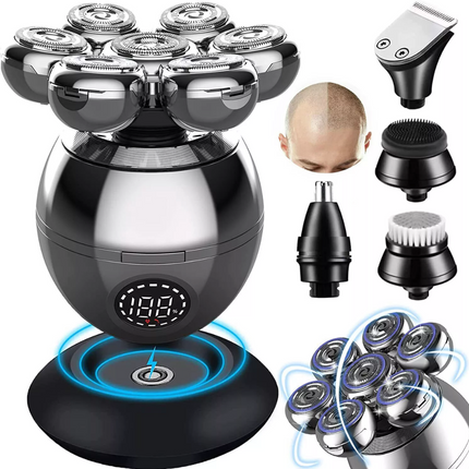 7 Head Razor Electric Shaver Bald Beard Hair Skull Trimmer Beard Remover Gift