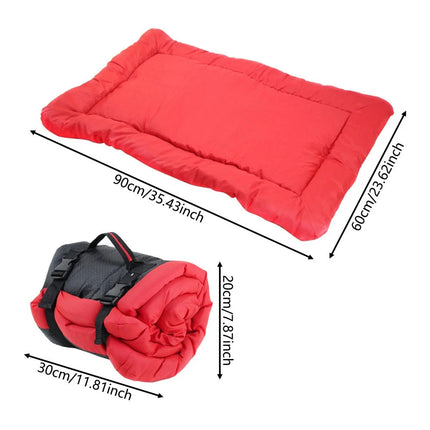 Pet Large Dog Mat Sleeping Bed Waterproof Outdoor Travel Pads Cushion Mat Red