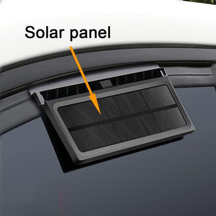 Solar Powered Car Cooling Fan Cooler Auto Window Air Vent Exhaust Ventilation