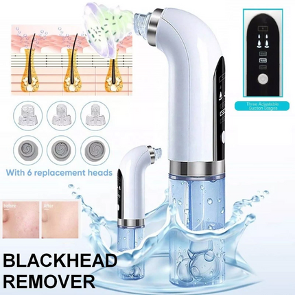 Electric Blackhead Remover Vacuum Pore Face Facial Suction Acne Cleaner Kit