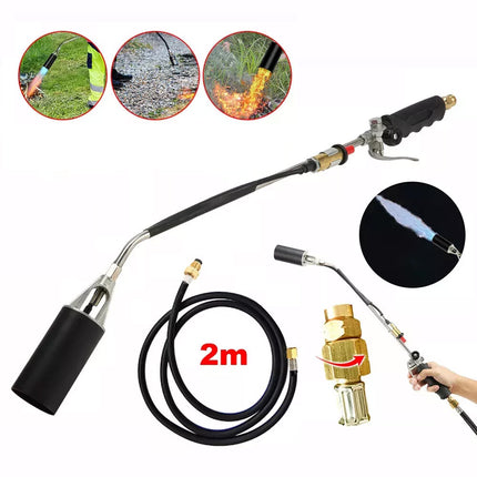 2M Hose Propane Weed Burner Kit Shrub Grass Killer Propane Gas Weed Burner Torch
