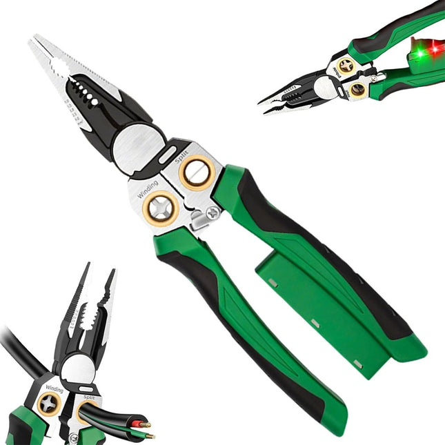8 in 1 Wire Stripper Tool with Voltage Tester and Cable Cutters for Electricians