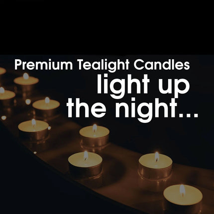 Bulk Tealight Candles 10-1000pcs Long Burning Unscented Tea Lights for Party Wed Red-4 Hours