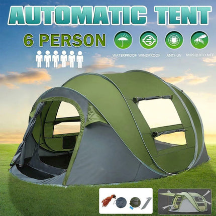 Waterproof Instant Beach Camping Tent 6 Person Pop up Tents Family Hiking