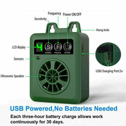 Outdoor Anti Bark Device Ultrasonic Dog Barking Control Stop Repeller Trainer