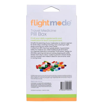 2Pcs Pill Box 7 Day Medicine Tablet Dispenser Organiser Weekly Storage Case Container