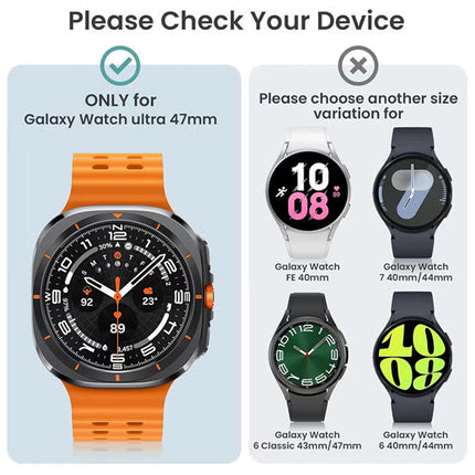 For Samsung Galaxy Watch Ultra 47mm Case Screen Protector Face Cover Smart Rose Gold