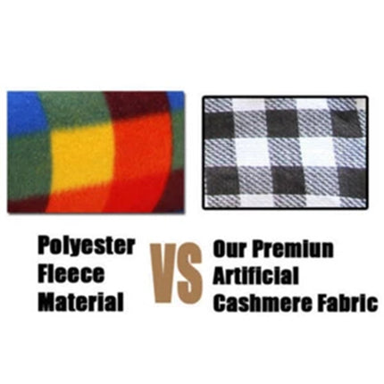 Large Picnic Blanket Premium Cashmere RED Rug Waterproof Mat Outdoor 200X200cm Black