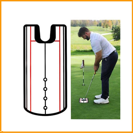 3Pcs Golf Putting Alignment Mirror Portable Practice Putting Trainer Aid