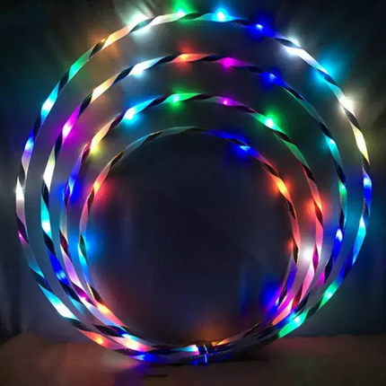 Hula Hoop Led Adults and Kids with Changing LED Lights Lightweight SK 90cm