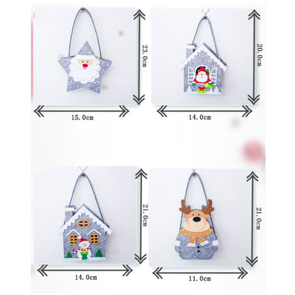4X Christmas Candy Bag Box Tray Santa Xmas Pouch Kids Gift Wrap Home Party Décor