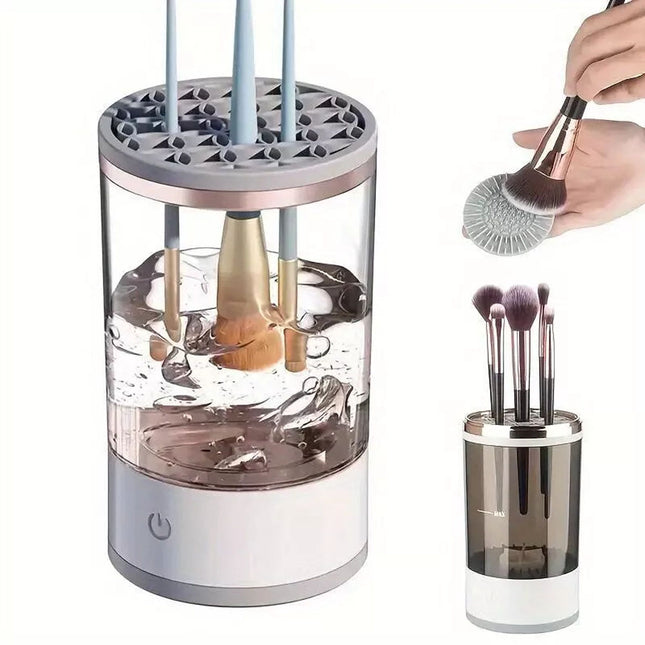 Electric Makeup Brush Cleaner & Dryer Machine Automatic Brush Fast Cleaning Tool